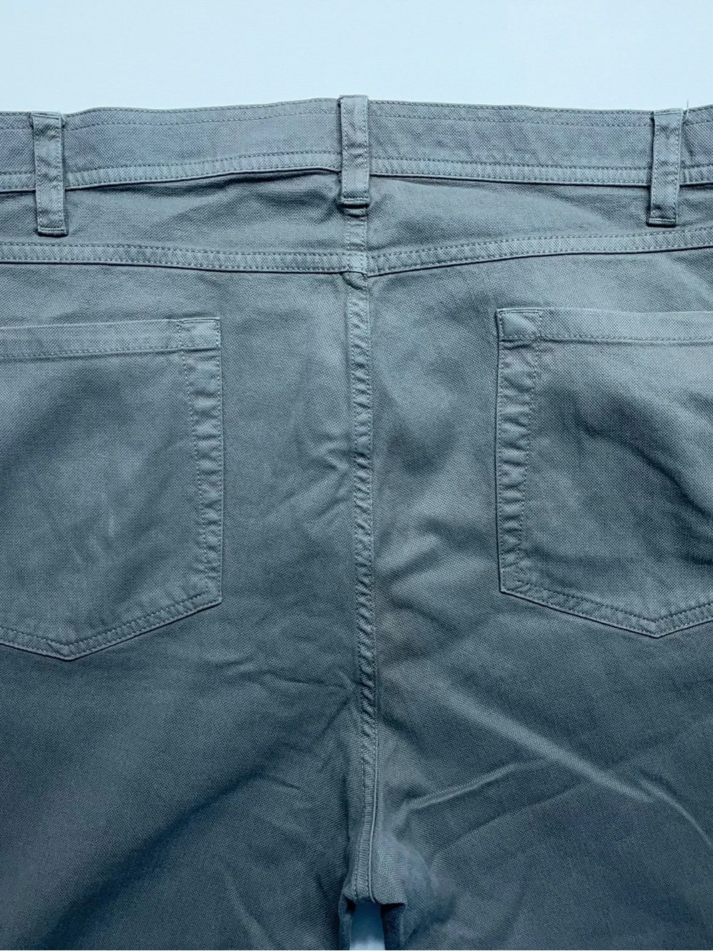 Onward Reserve 5 Pocket Pants Mens Size 38x32 Gray Stretch Preppy 27”Inseam READ